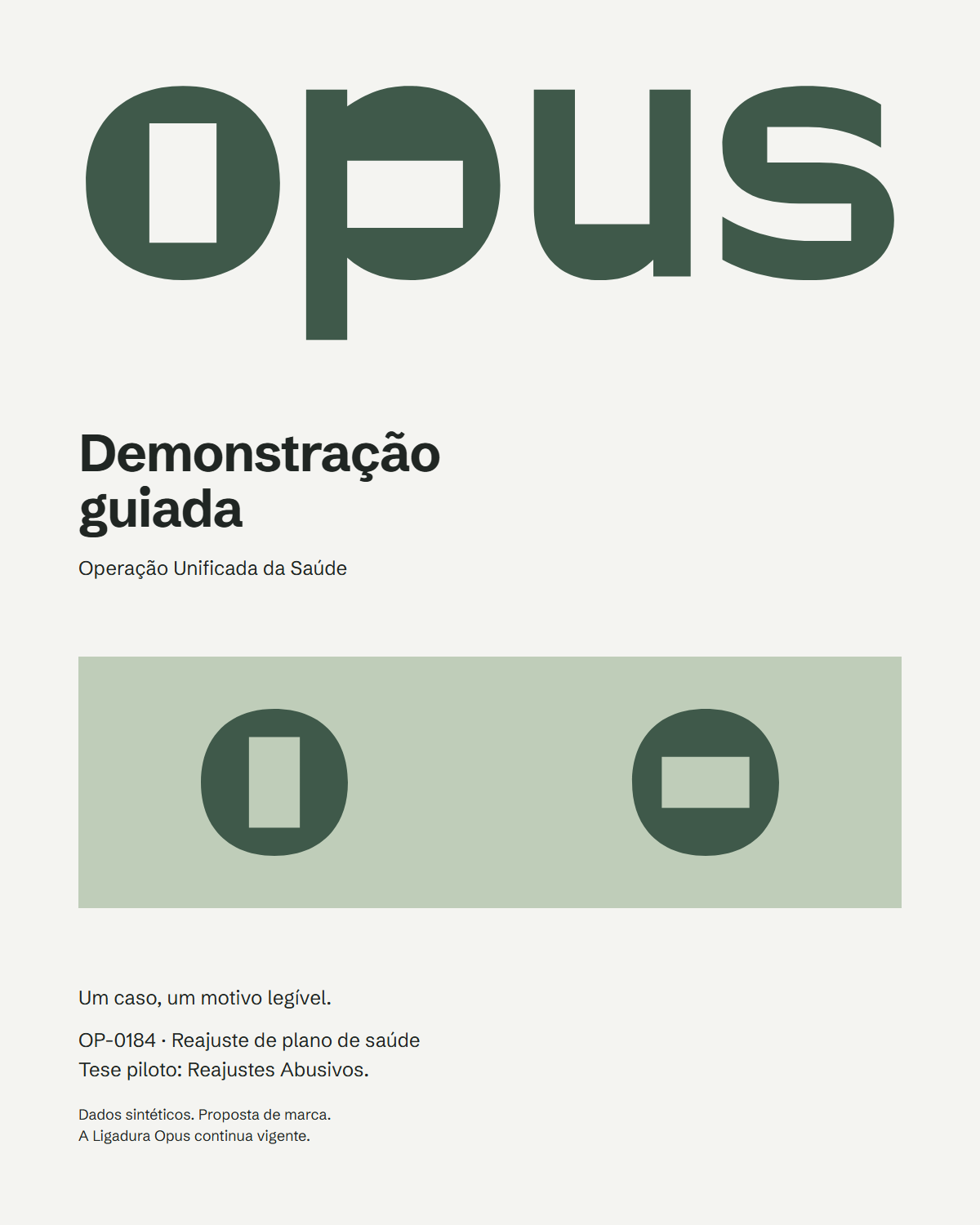 Capa da demonstração guiada com a identidade proposta